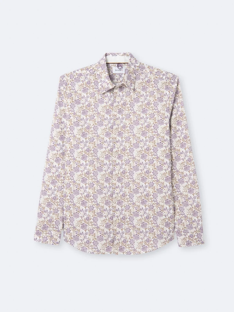 Chemise fleurie 100% coton bio