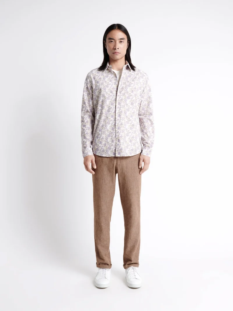 Chemise fleurie 100% coton bio