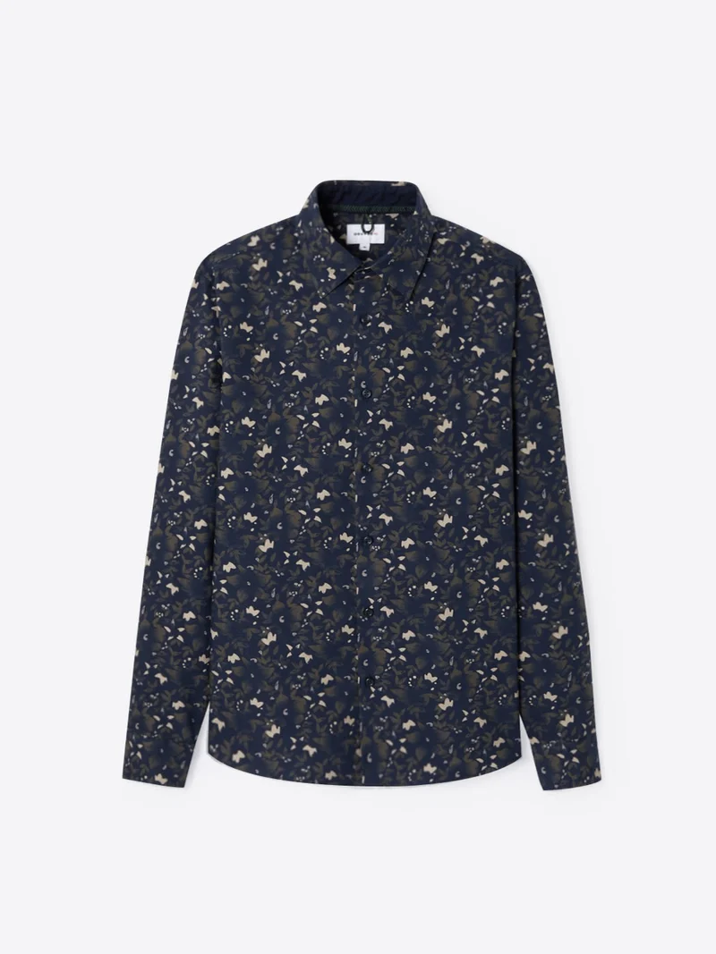 Chemise fleurie 100% coton bio