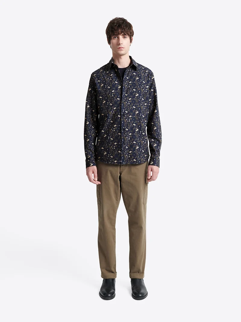 Chemise fleurie 100% coton bio
