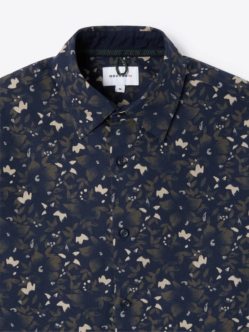 Chemise fleurie 100% coton bio