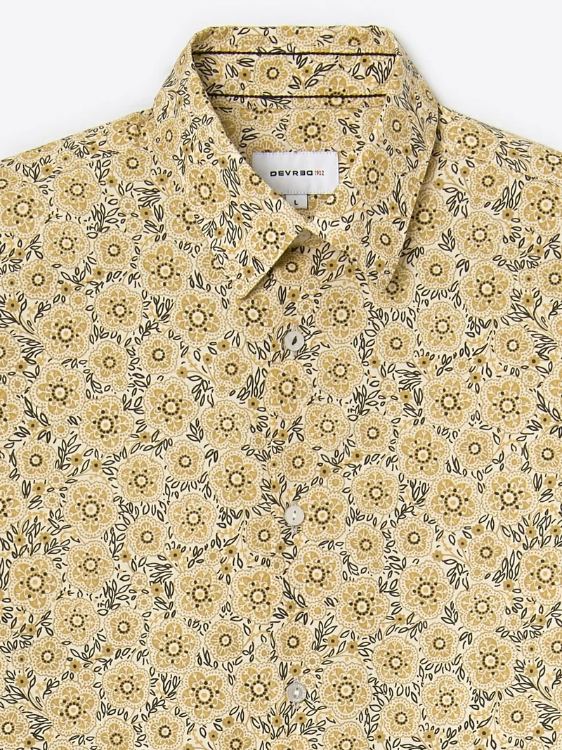 Chemise fleurie en coton