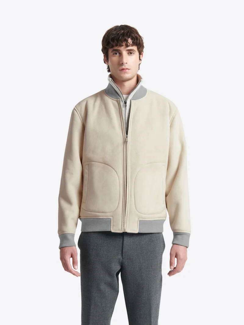 Blouson col teddy