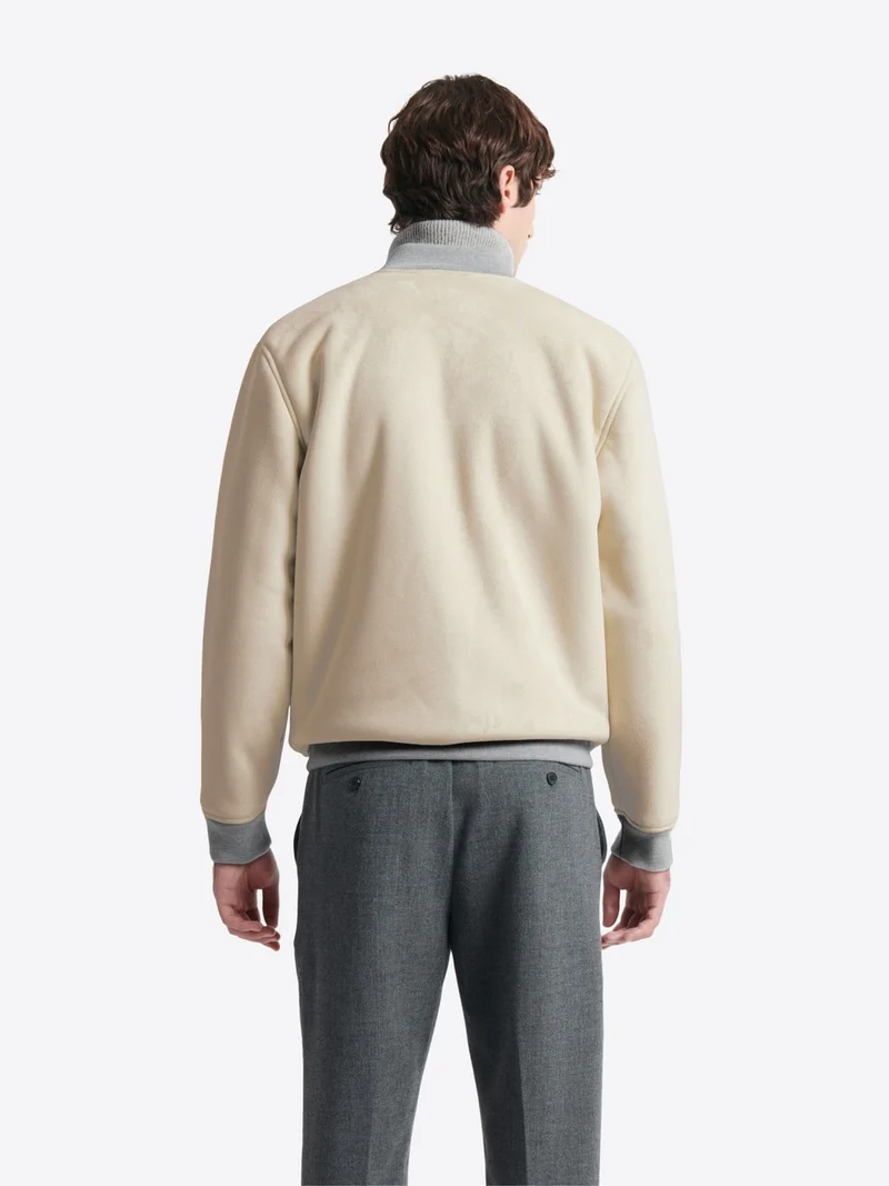 Blouson col teddy
