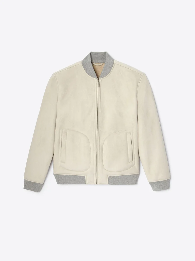 Blouson col teddy
