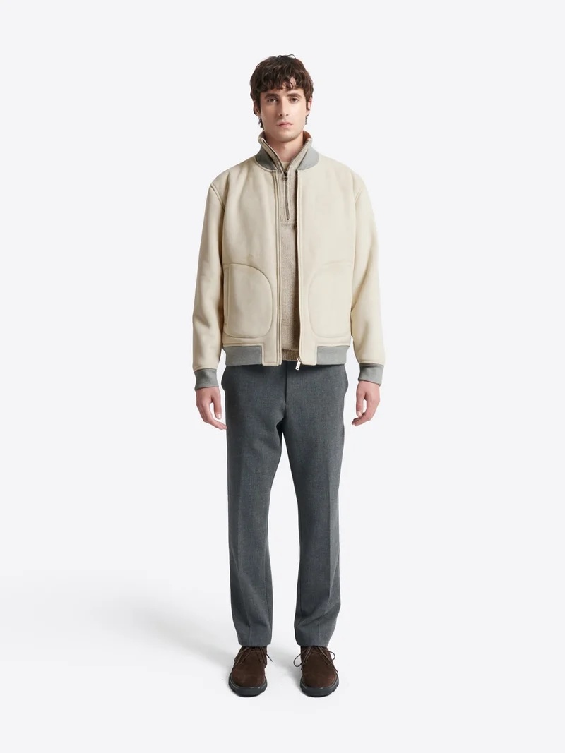 Blouson col teddy