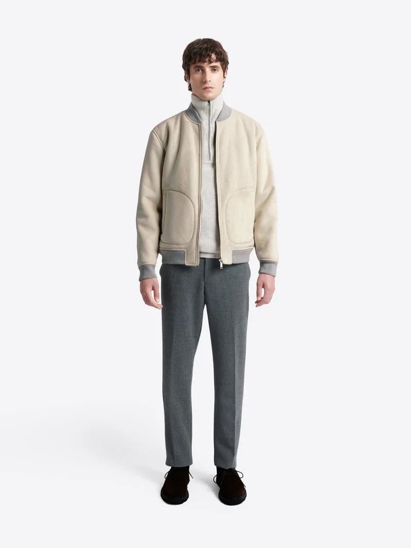 Blouson col teddy