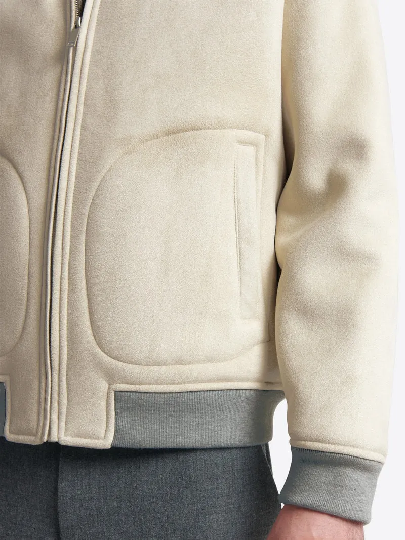 Blouson col teddy