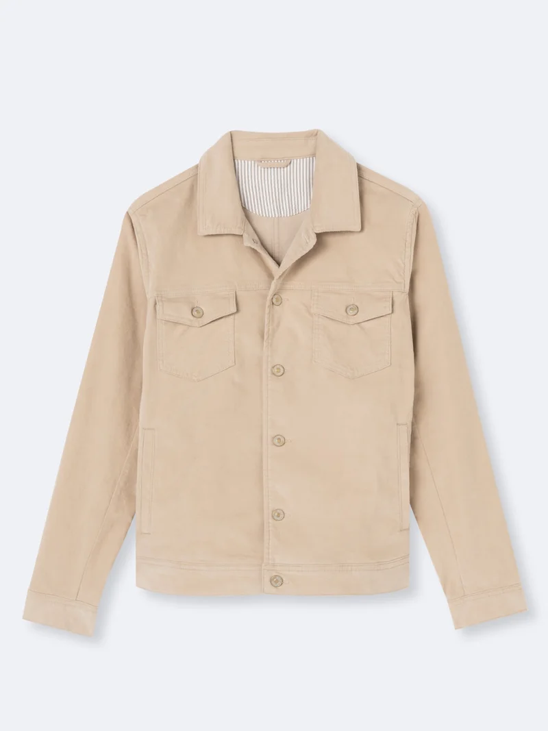 Veste casual en coton mélangé
