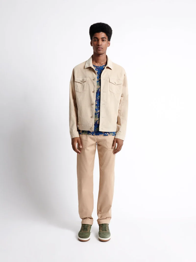 Veste casual en coton mélangé