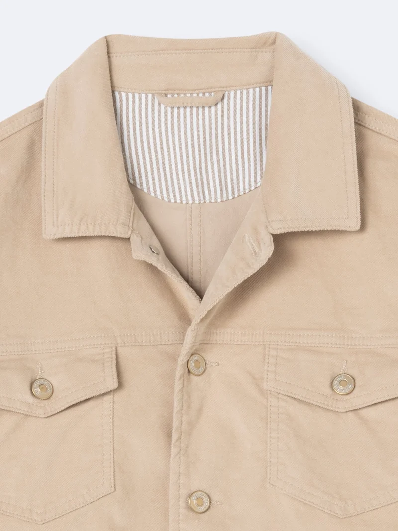 Veste casual en coton mélangé