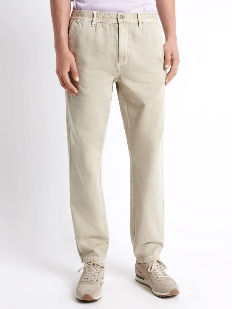 Slack faux-uni 100% coton