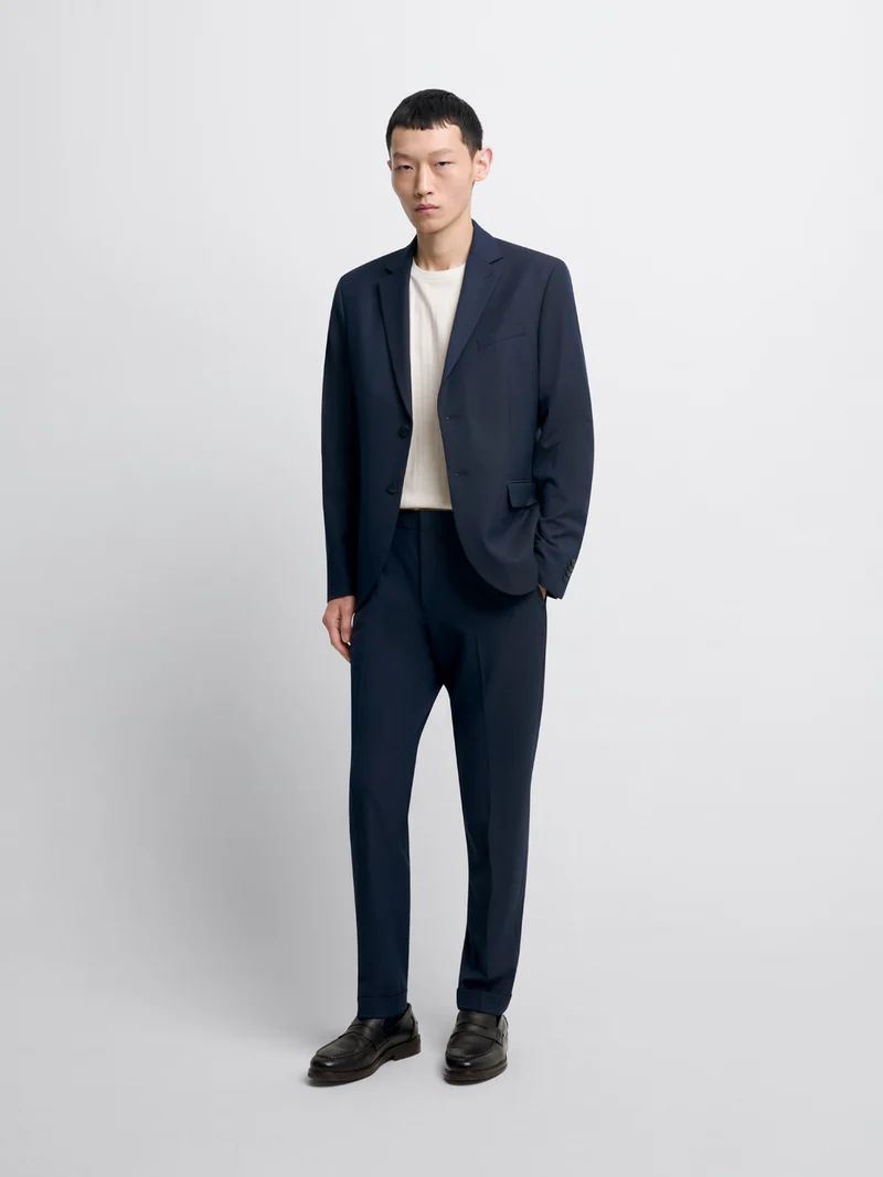Pantalon taille semi-élastiquée