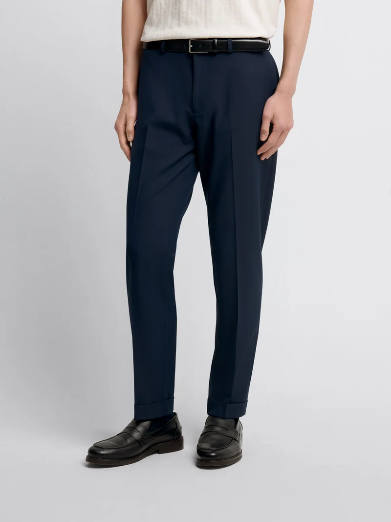Pantalon taille semi-élastiquée