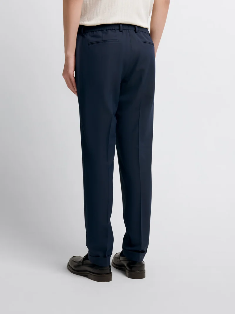 Pantalon taille semi-élastiquée