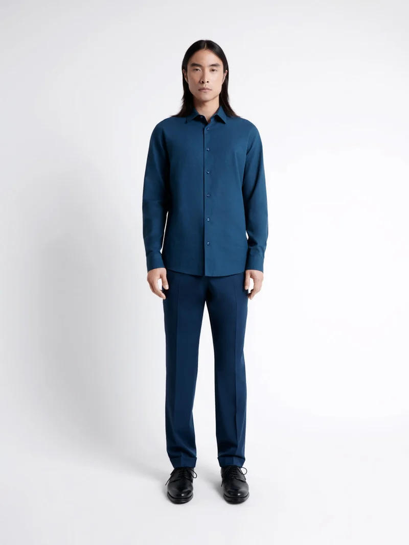 Pantalon de costume regular en laine