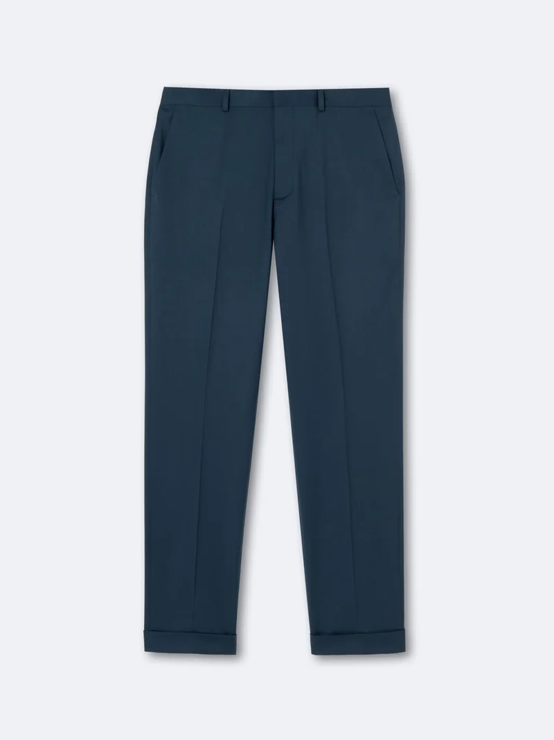 Pantalon de costume regular en laine