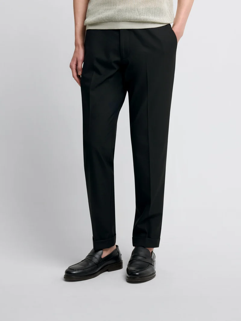 Pantalon taille semi-élastiquée