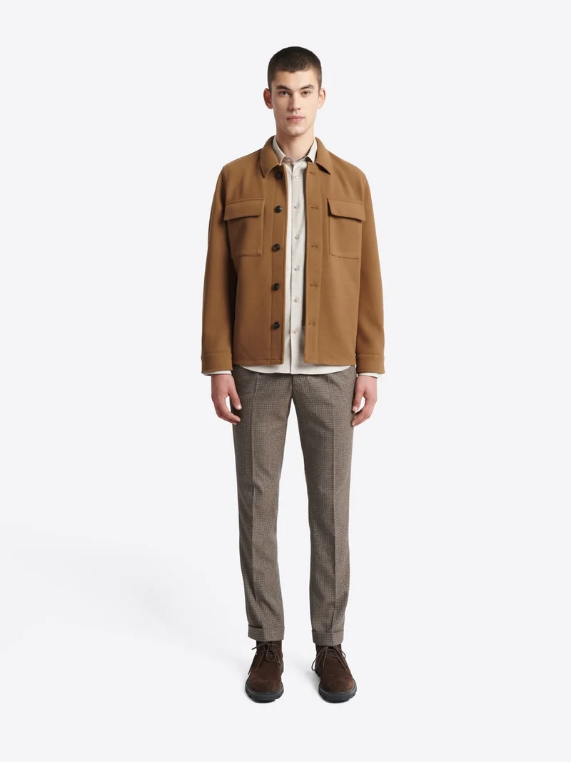 Veste casual esprit drap de laine
