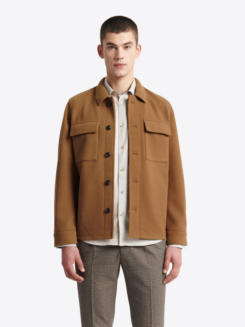 Veste casual esprit drap de laine