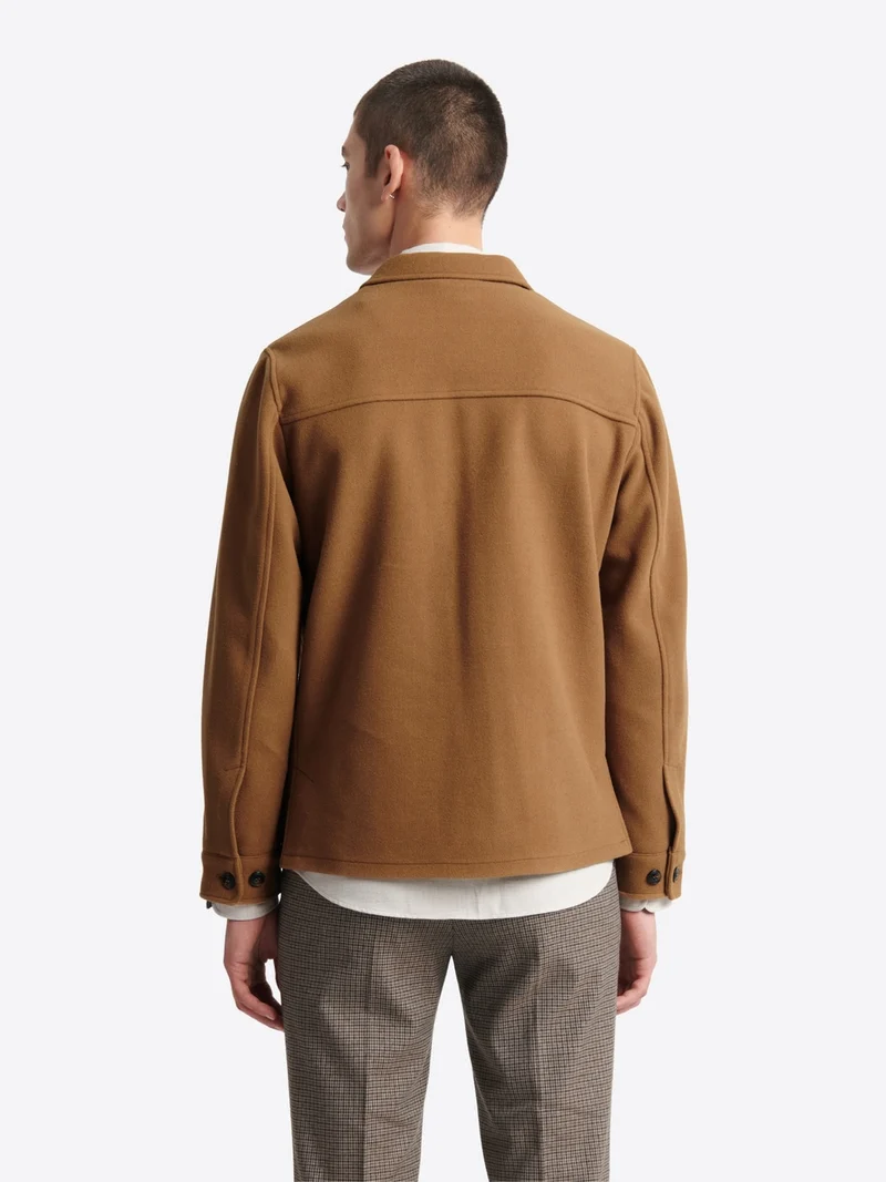 Veste casual esprit drap de laine