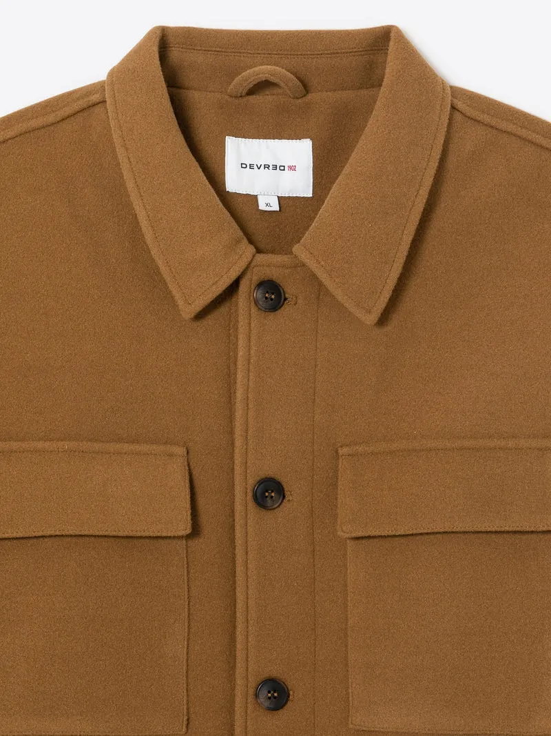 Veste casual esprit drap de laine