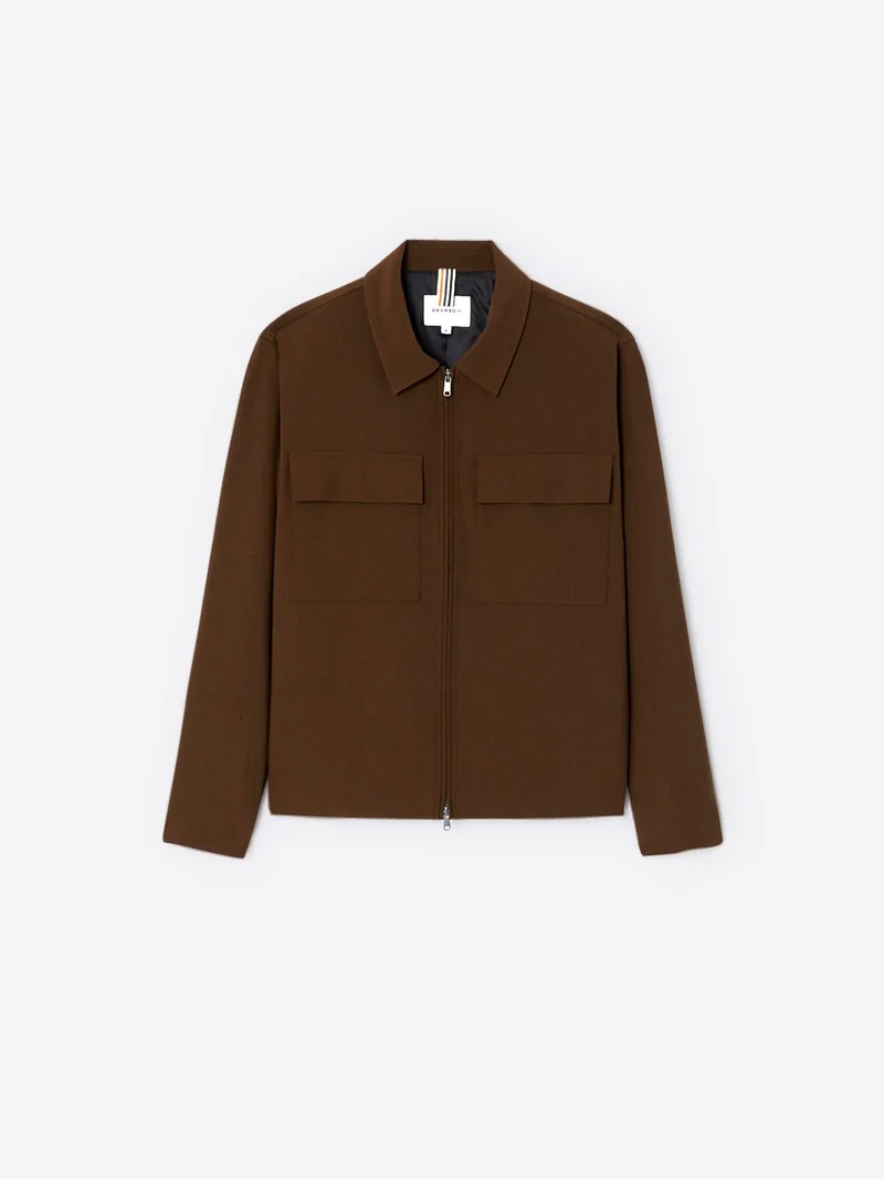 Veste casual à col chemise en viscose