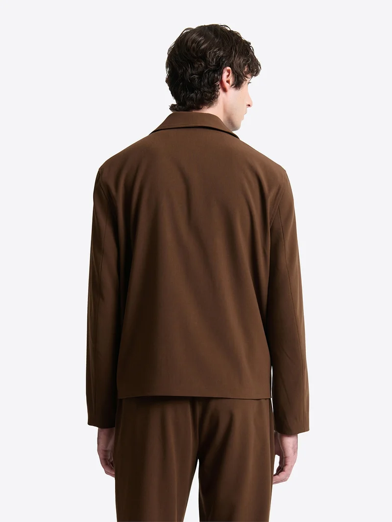 Veste casual à col chemise en viscose