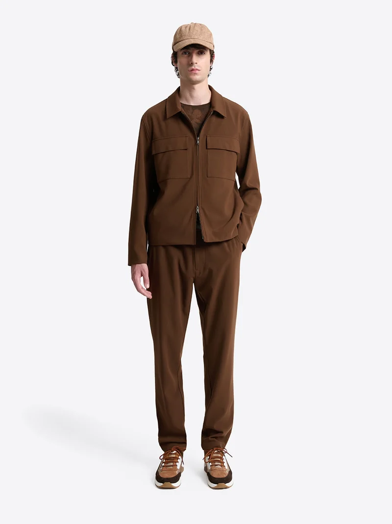 Veste casual à col chemise en viscose