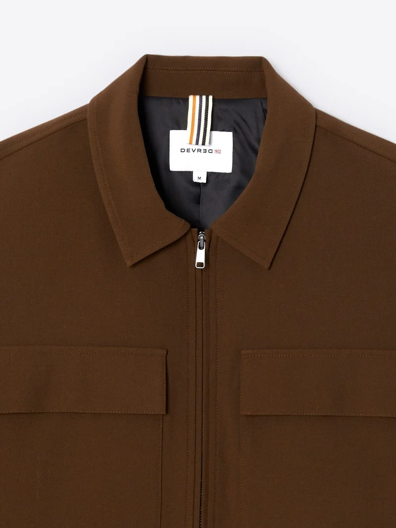 Veste casual à col chemise en viscose