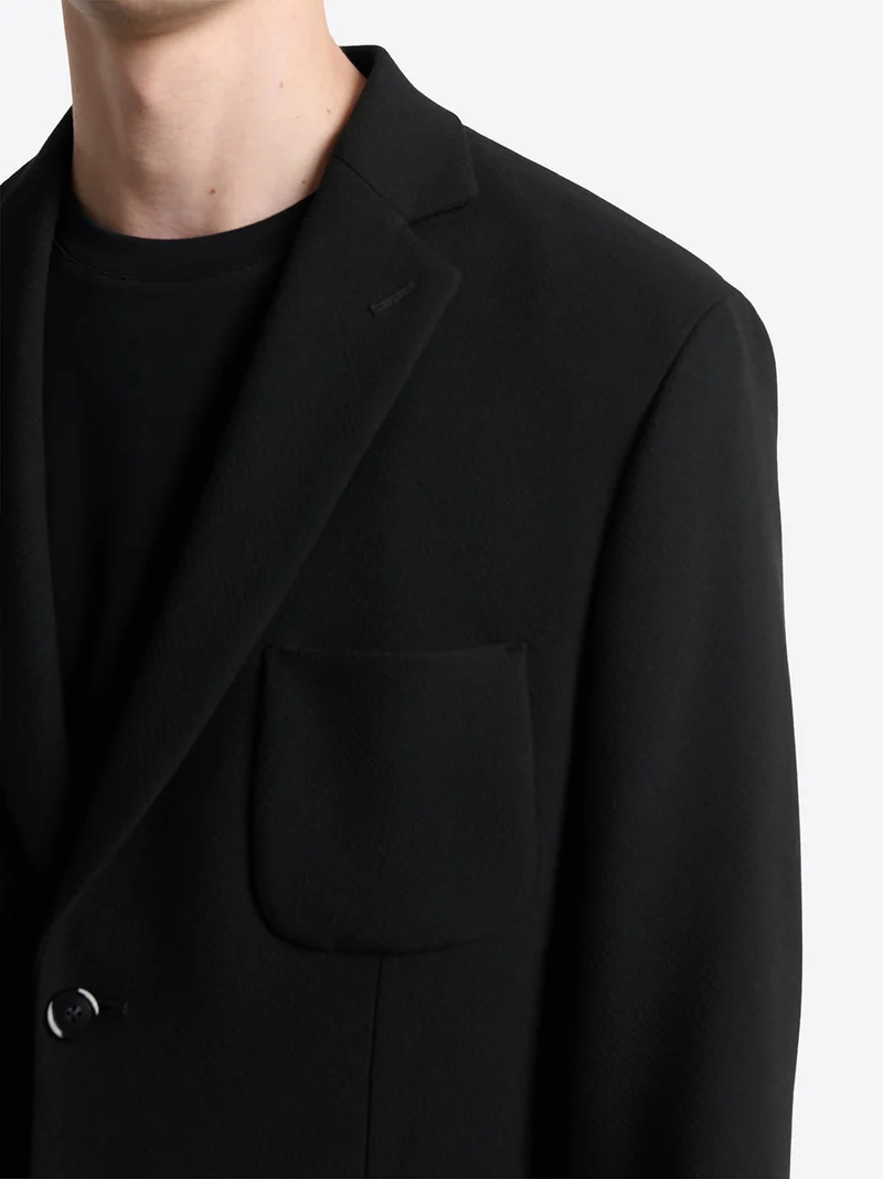 Veste de costume stretch en seersucker