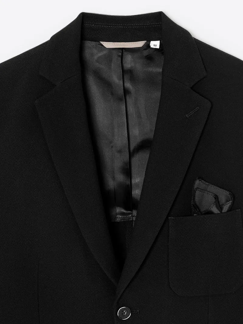 Veste de costume stretch en seersucker
