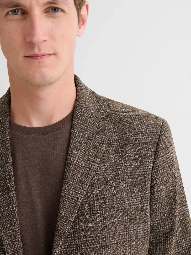 Veste de costume slim à carreaux