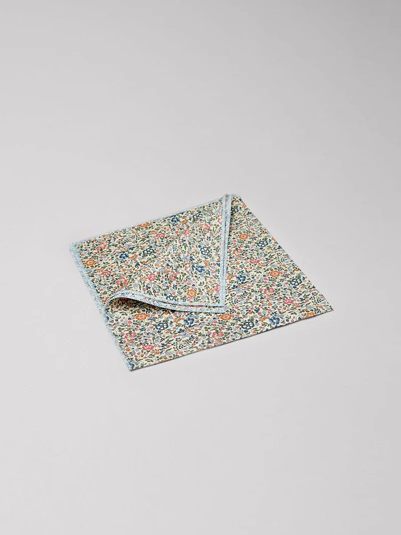 Pochette fleurie en coton - Le Colonel