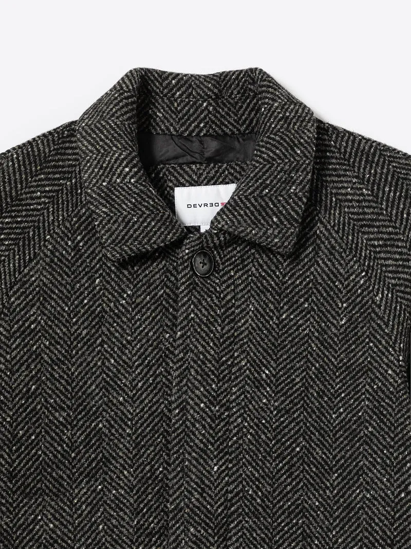 Pardessus fantaisie col chemise