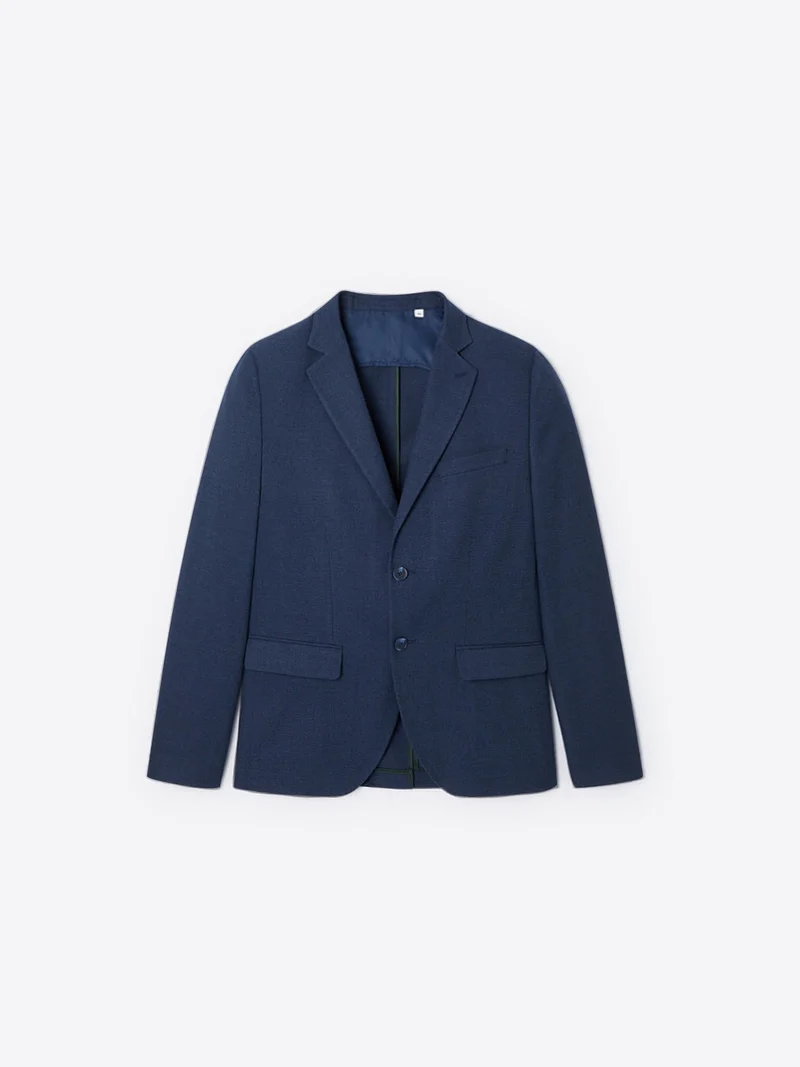 Veste de costume slim en flanelle