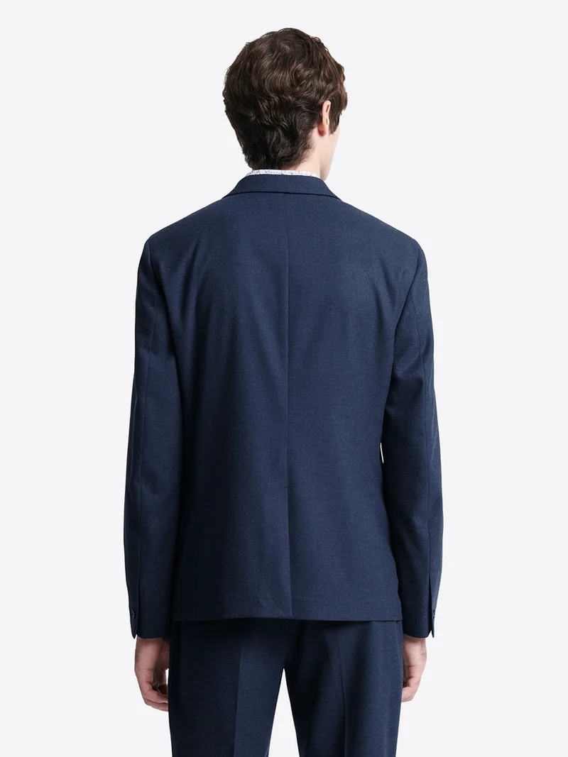 Veste de costume slim en flanelle