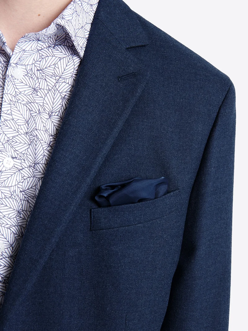 Veste de costume slim en flanelle