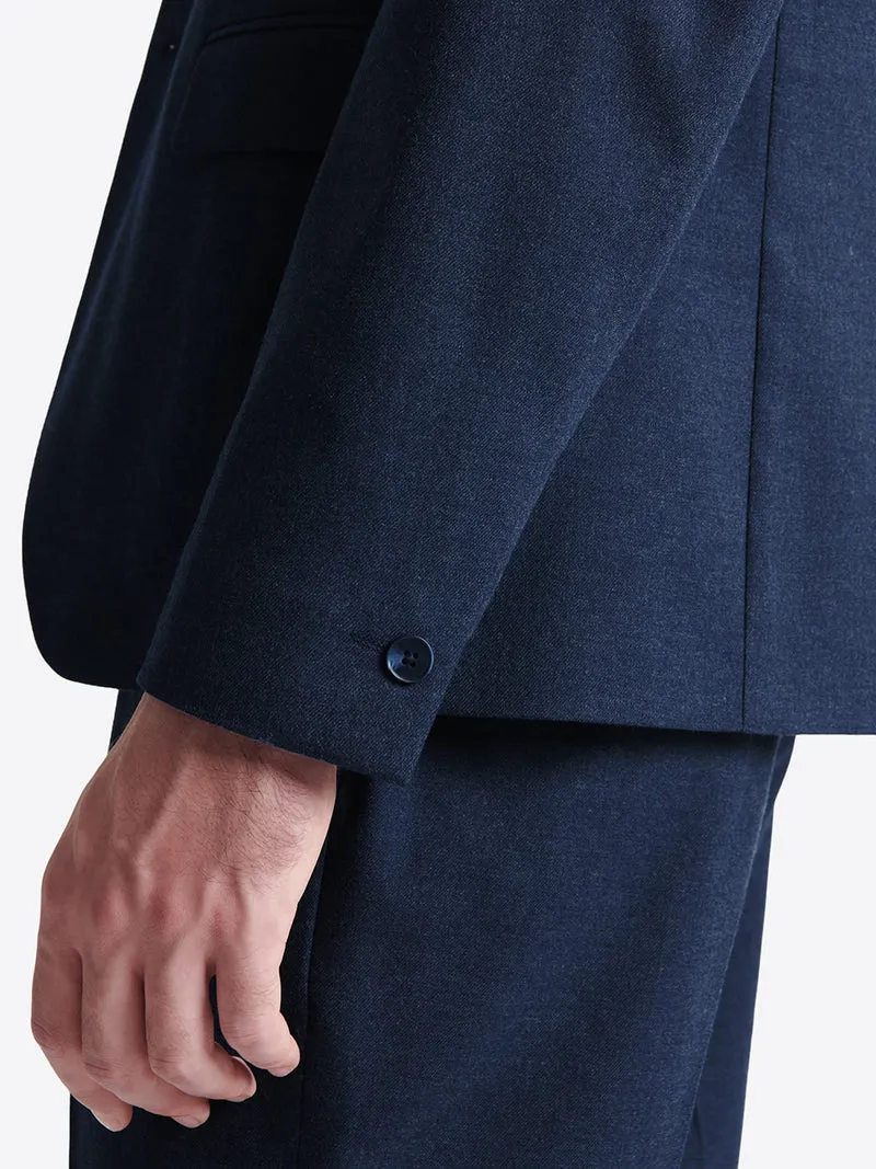 Veste de costume slim en flanelle