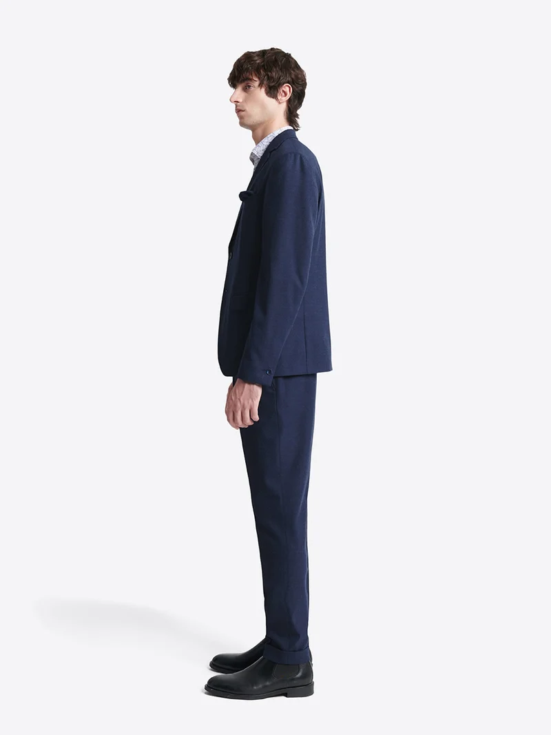 Veste de costume slim en flanelle