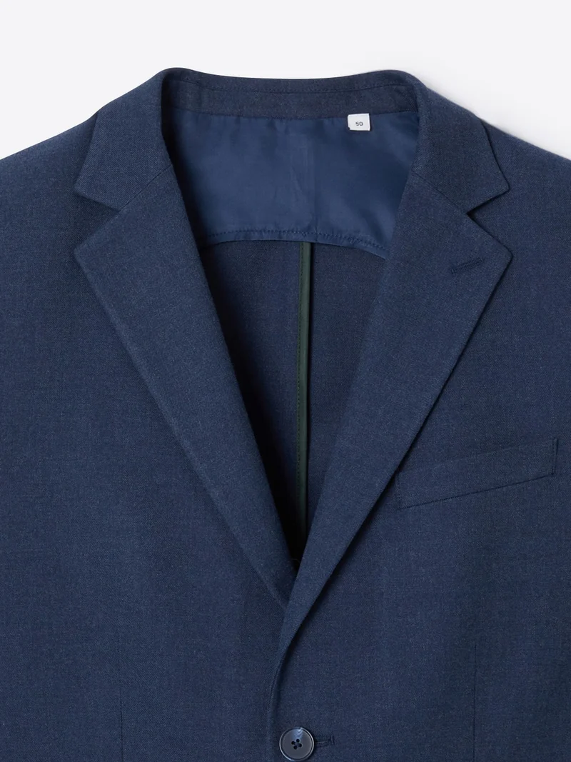 Veste de costume slim en flanelle