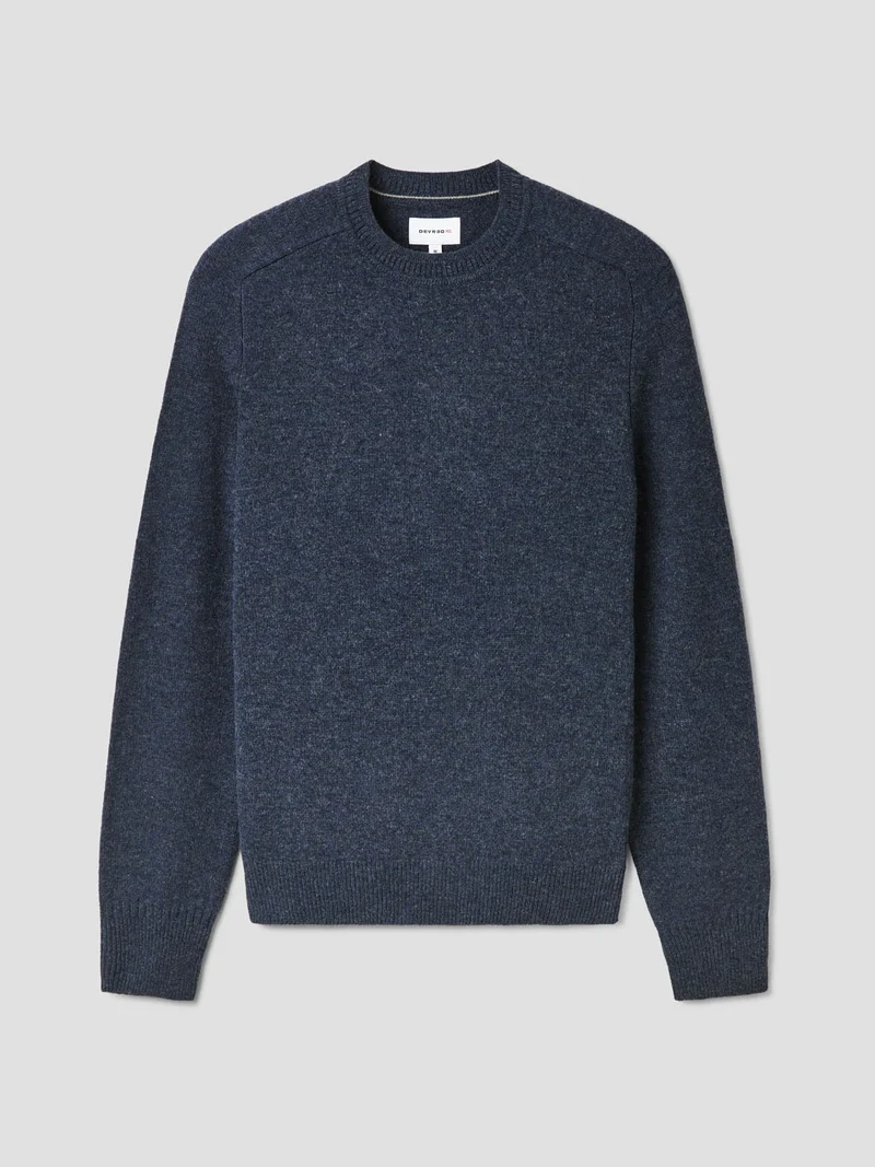 Pull col rond en laine mélangée