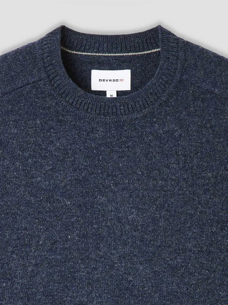 Pull col rond en laine mélangée