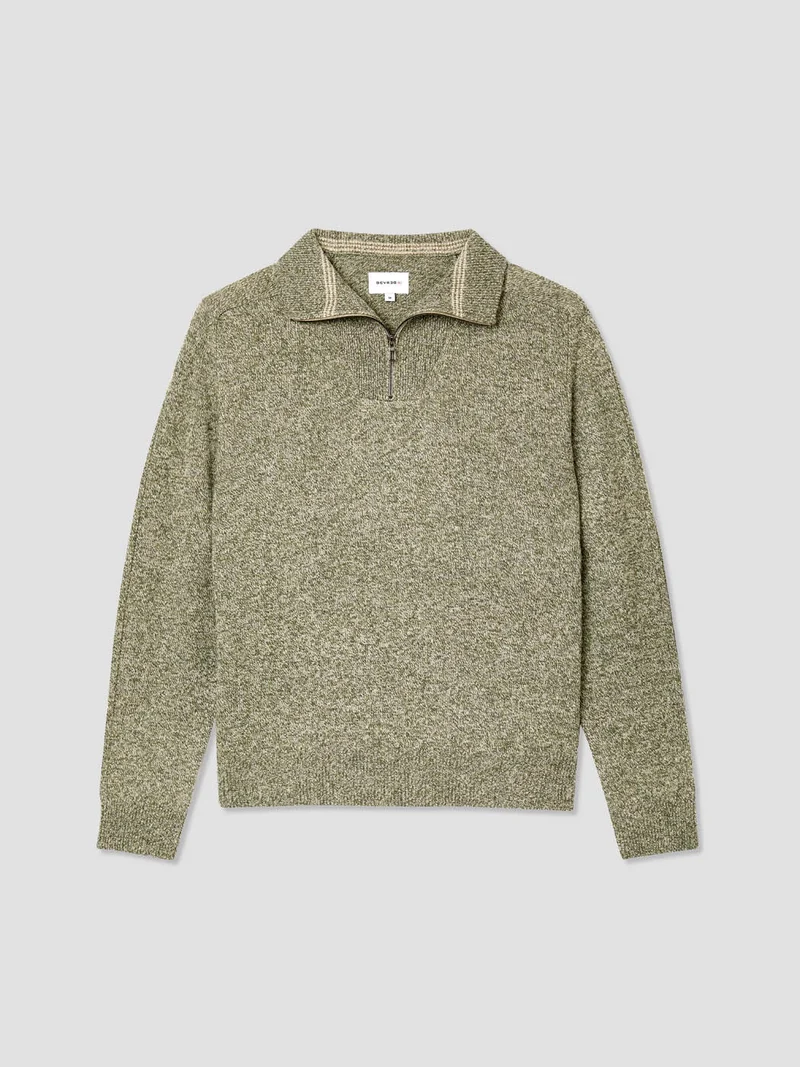 Pull col camionneur en laine mélangée
