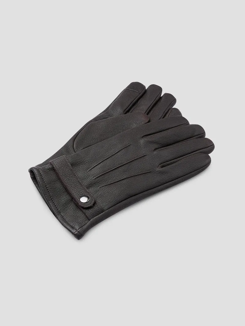 Gants en cuir intérieur polaire