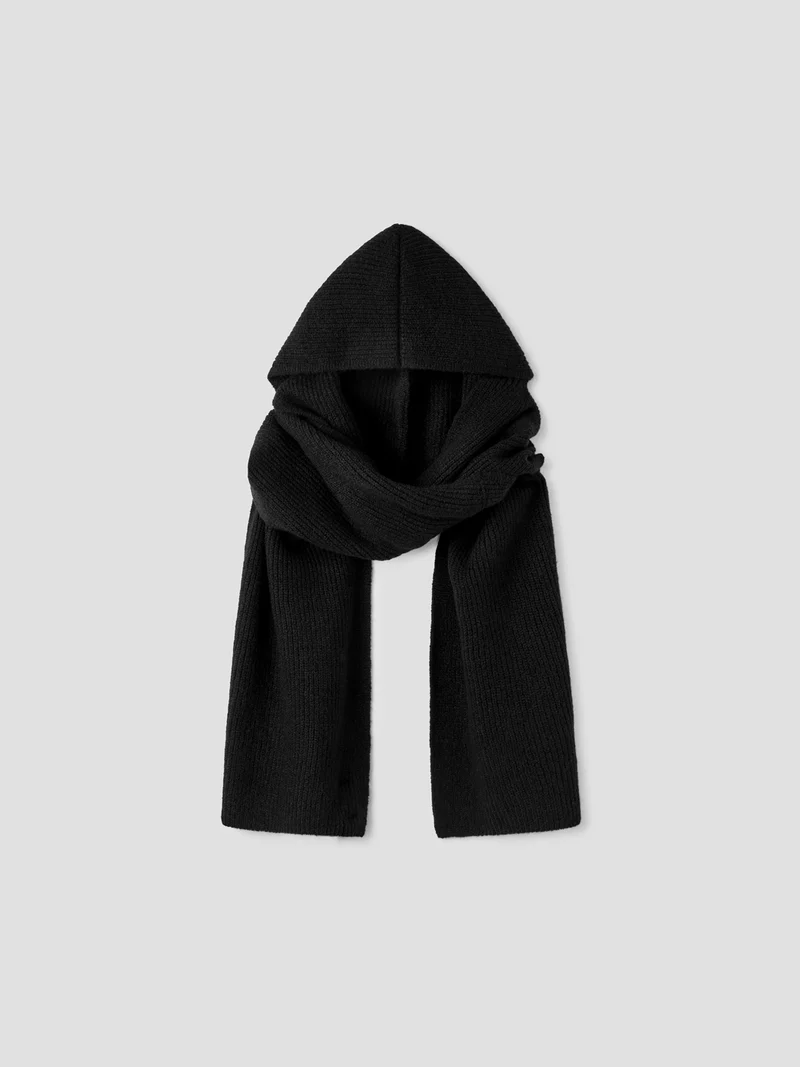 Echarpe capuche en maille - L'atelier