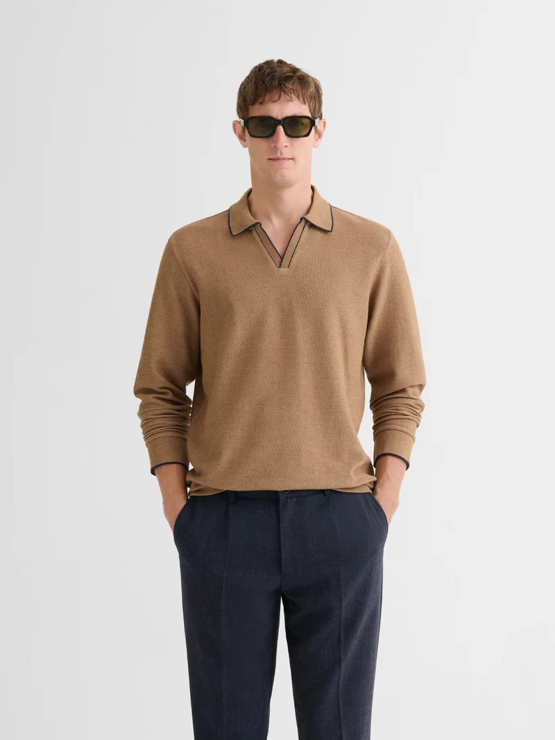 Polo col ouvert