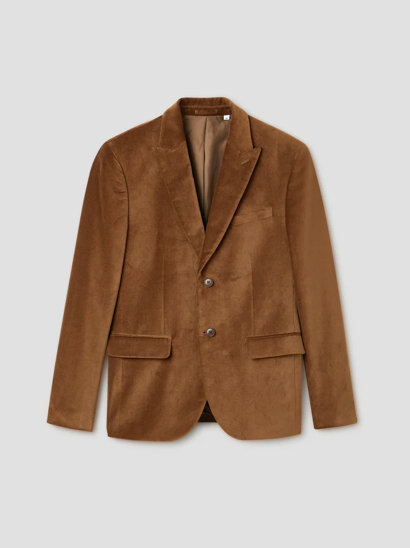 Veste de costume slim en velours