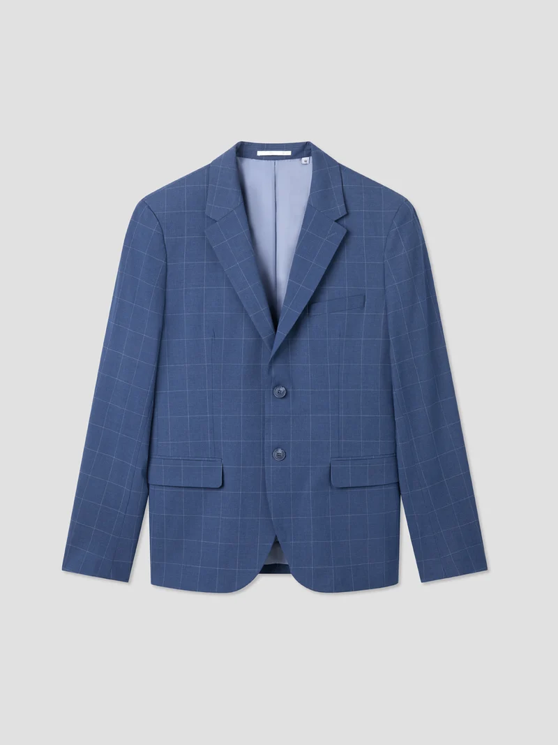 Veste de costume slim à carreaux
