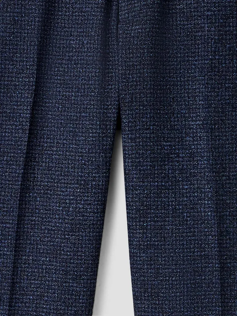 Pantalon de costume slim pied de puce